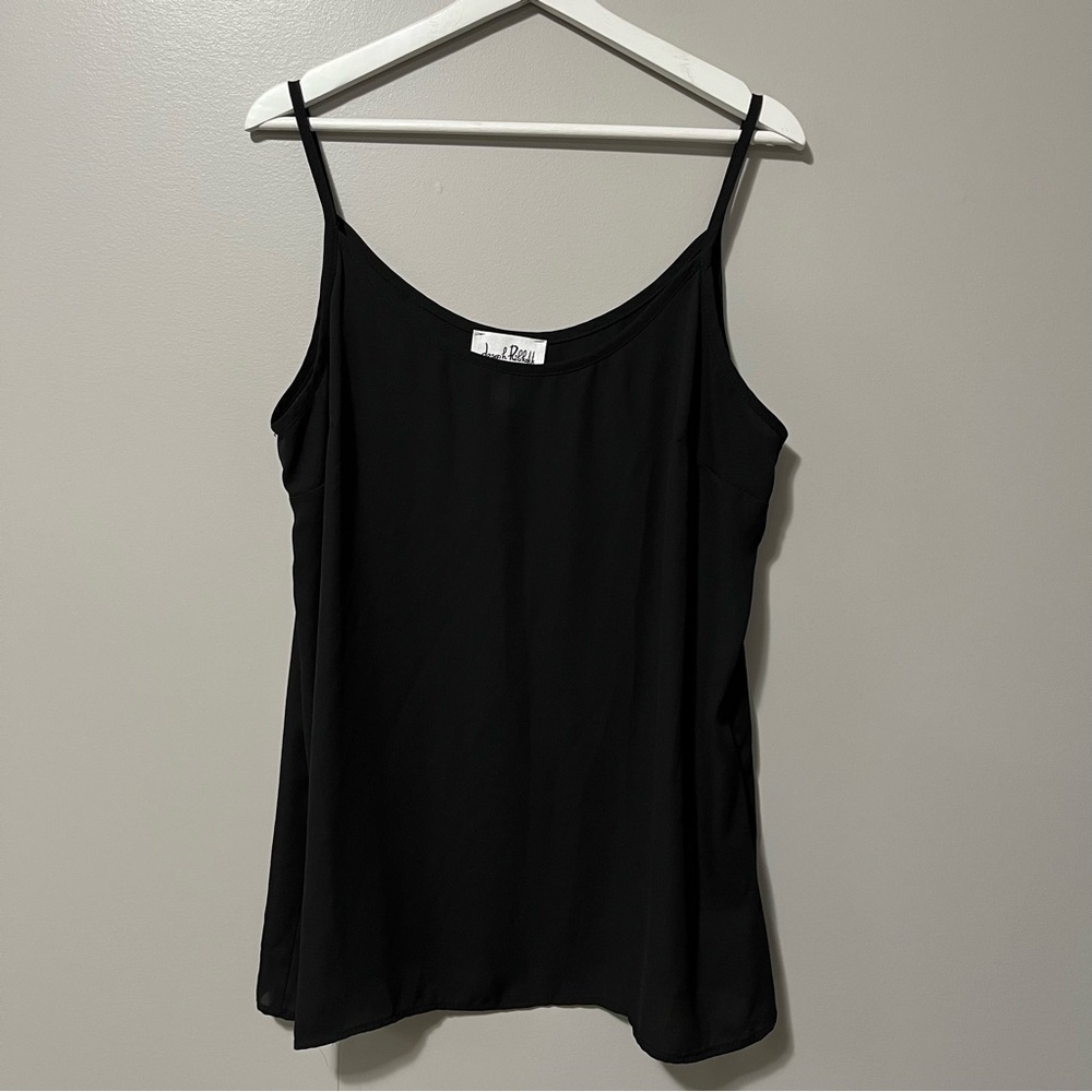 Joseph Ribkoff Semi Sheer Thin Straps Camisole Black Style 161757
